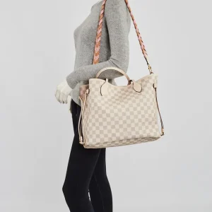 Alternative view of LOUIS VUITTON Damier Azur Braided Neverfull MM