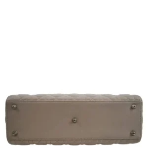 DIOR Lady Large Quilted Leather Pink Bag