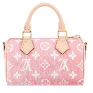 Alternative view of LOUIS VUITTON Jacquard Denim Nano Speedy Pink