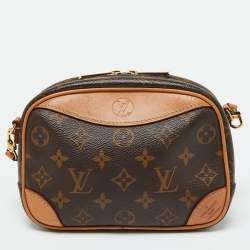 LOUIS VUITTON Deauville Mini Monogram Canvas Brown Bag
