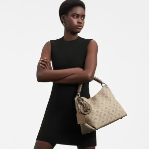 LOUIS VUITTON Beaubourg Mahina MM Leather Hobo Bag
