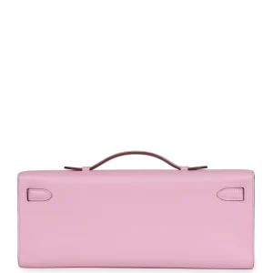 Hermès Kelly Cut Mauve Sylvestre Swift
