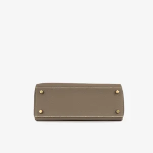 Hermes Kelly 20cm Bag In Taupe Clemence Leather