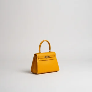 Alternative view of Hermes Kelly 20cm Bag In Yellow Clemence Leather GHW