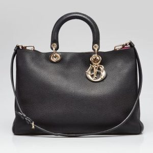 Dior Diorissimo Tote Pebbled Leather Large
