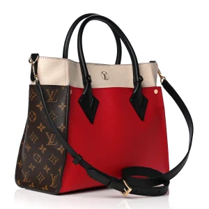 Alternative view of LOUIS VUITTON Calfskin Monogram On My Side Pirate red