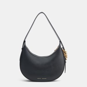 SMALL HALF-MOON TOP HANDLE BAG