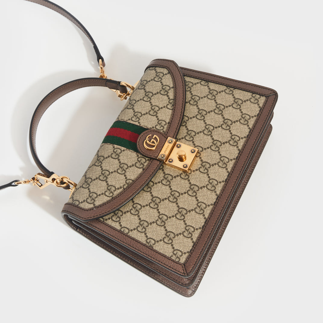 OPHIDIA SMALL TOP HANDLE BAG