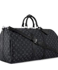 LOUIS VUITTON X NIGO Taurillon Denim Drip Keepall Black