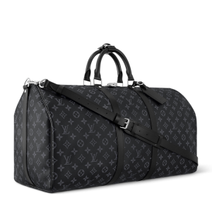 LOUIS VUITTON X NIGO Taurillon Denim Drip Keepall Black