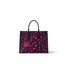 Louis Vuitton LV x YK Onthego MM Black/Fuchsia
