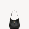 YSL LE 5 À 7 SMALL SUPPLE IN PYTHON BLACK
