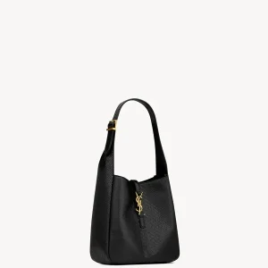 Alternative view of YSL LE 5 À 7 SMALL SUPPLE IN PYTHON BLACK