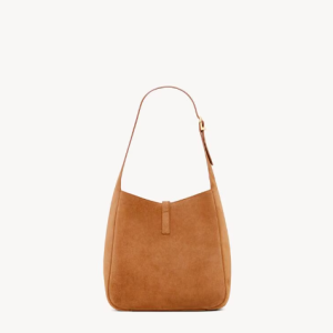 YSL LE 5 À 7 SUPPLE SMALL IN SUEDE BROWN