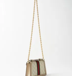 GUCCI Ophidia Supreme-Canvas and Leather Cross-Body Bag