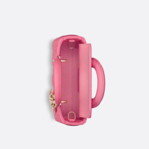 Dioriviera Lady D-Joy Micro Bag Candy Pink Cannage Lambskin
