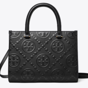 Tory Burch MONOGRAM TOP-HANDLE EMBOSSED TOTE