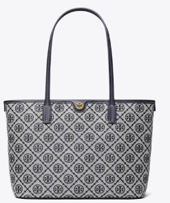 Tory Burch SMALL MONOGRAM ZIP TOTE