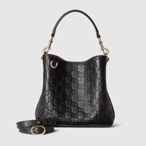 GG EMBLEM MINI BUCKET BAG