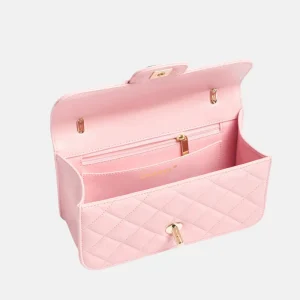 Alternative view of MINI FLAP BAG Shiny Lambskin & Gold-Tone Metal Pink