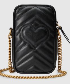 GUCCI G MARMONT VERTICAL PHONE MINI BAG