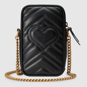 GUCCI G MARMONT VERTICAL PHONE MINI BAG