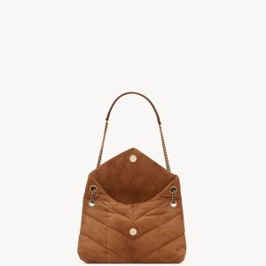YSL PUFFER SMALL IN SUEDE