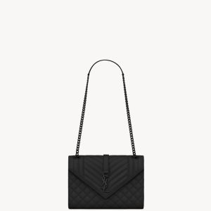 YSL ENVELOPE MEDIUM IN GRAIN DE POUDRE BAG