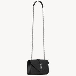 YSL ENVELOPE SMALL IN GRAIN DE POUDRE BAG