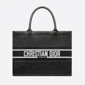 DIOR MEDIUM DIOR BOOK TOTE BLACK BAG