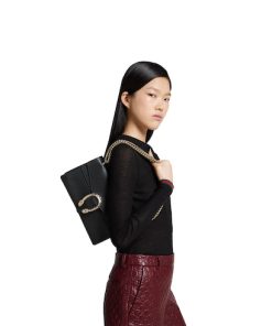Gucci Dionysus Medium Black Shoulder Bags