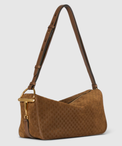 Gucci Half Horsebit medium brown shoulder bag