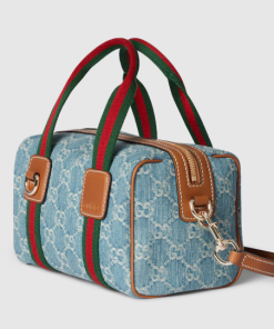 Gucci Mini GG blue and white GG denim bag