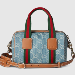 Gucci Mini GG blue and white GG denim bag