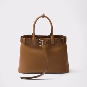 Prada Buckle Large Leather Handbag